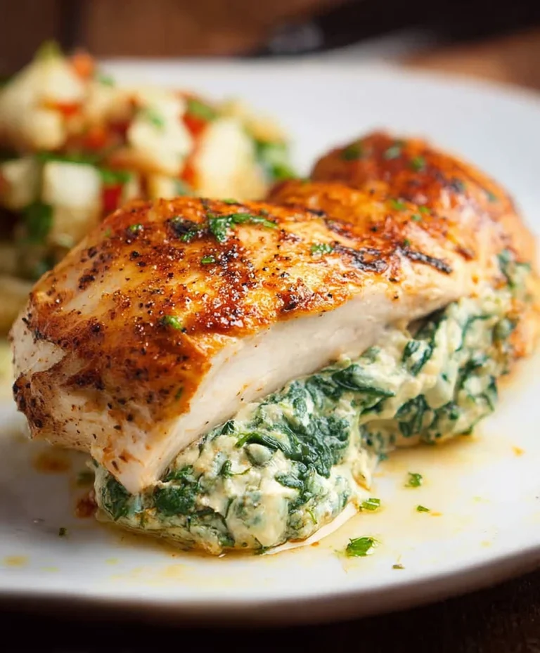 Spinach Stuffed Chicken Breasts- Easy & Delicious Recipe