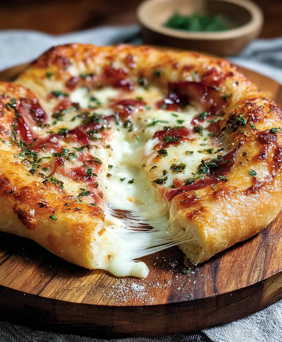 Stuffed Brie Cheese Pizza- Decadent & Easy Recipe