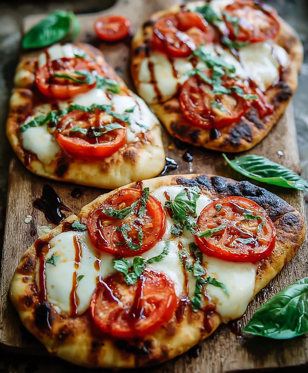Easy Caprese Naan Pizza - Quick & Delicious Dinner