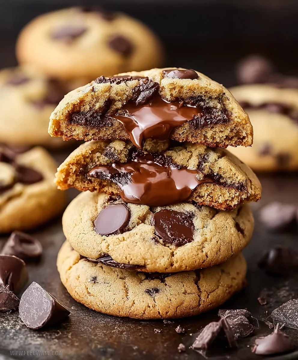Decadent Stuffed Chocolate Chip Cookies - Pure Bliss