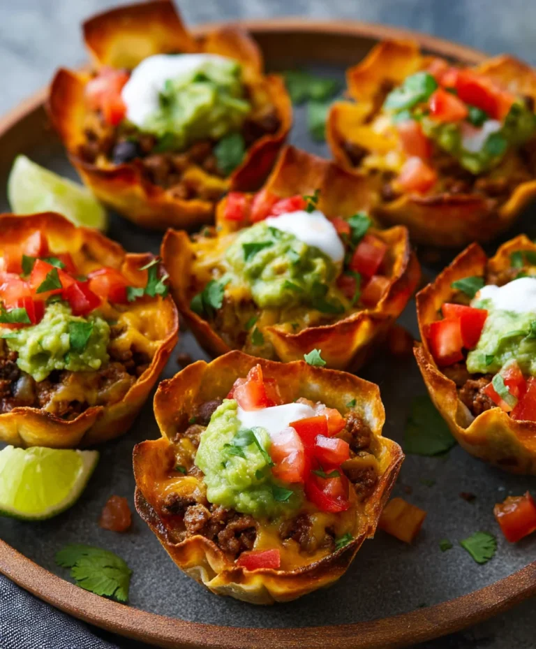 Easy Beef Taco Cups- Quick Weeknight Meal