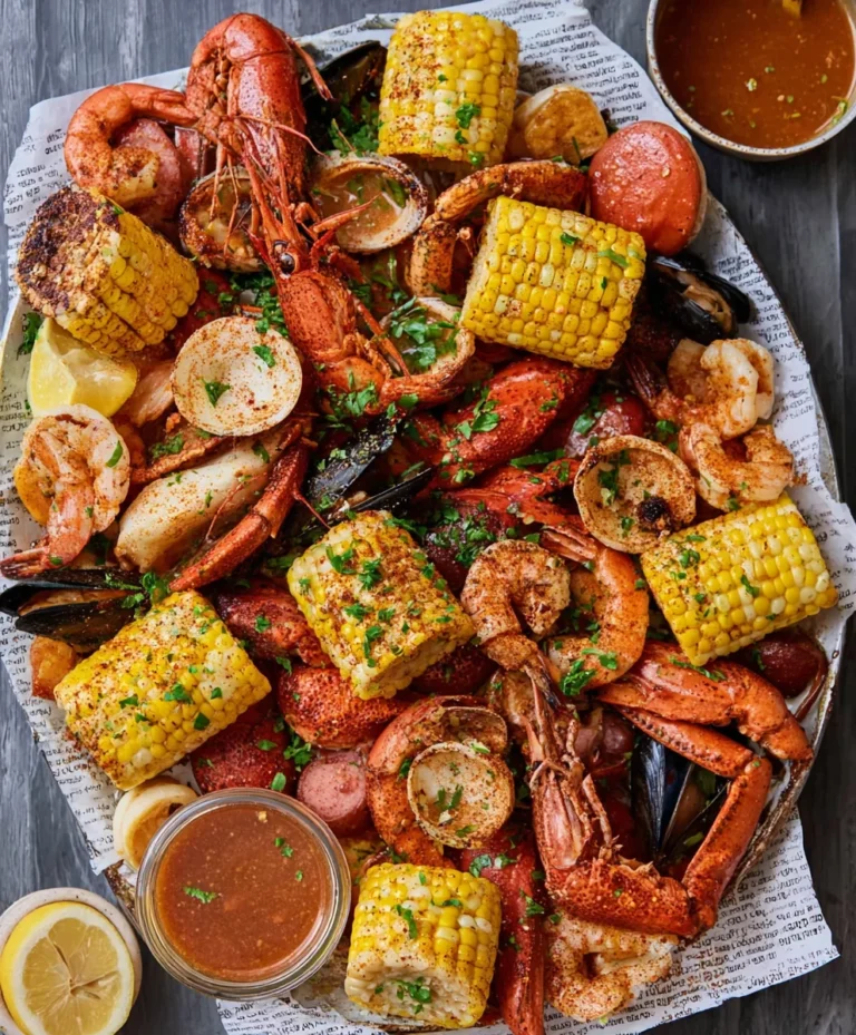 Spicy Cajun Seafood Boil- Garlic Butter Recipe