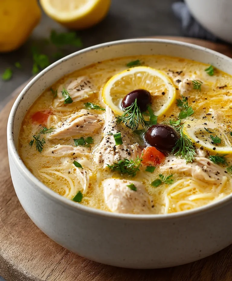 Greek Lemon Chicken Soup – Zesty Comfort Food