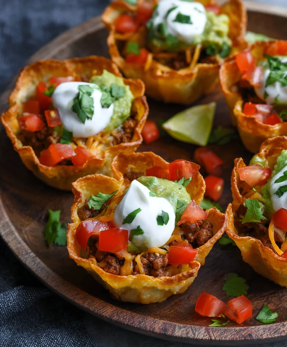 Easy Beef Taco Cups- Quick Weeknight Meal