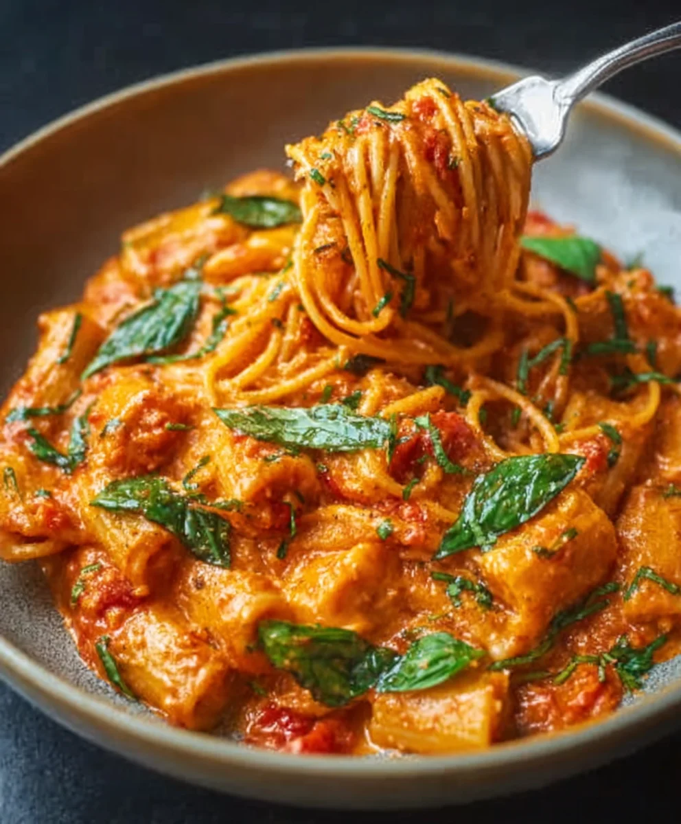 Creamy Tomato Garlic Pasta Recipe