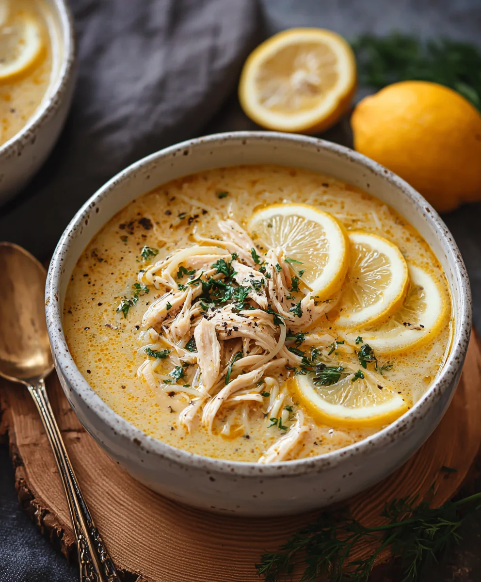 Greek Lemon Chicken Soup - Zesty Comfort Food