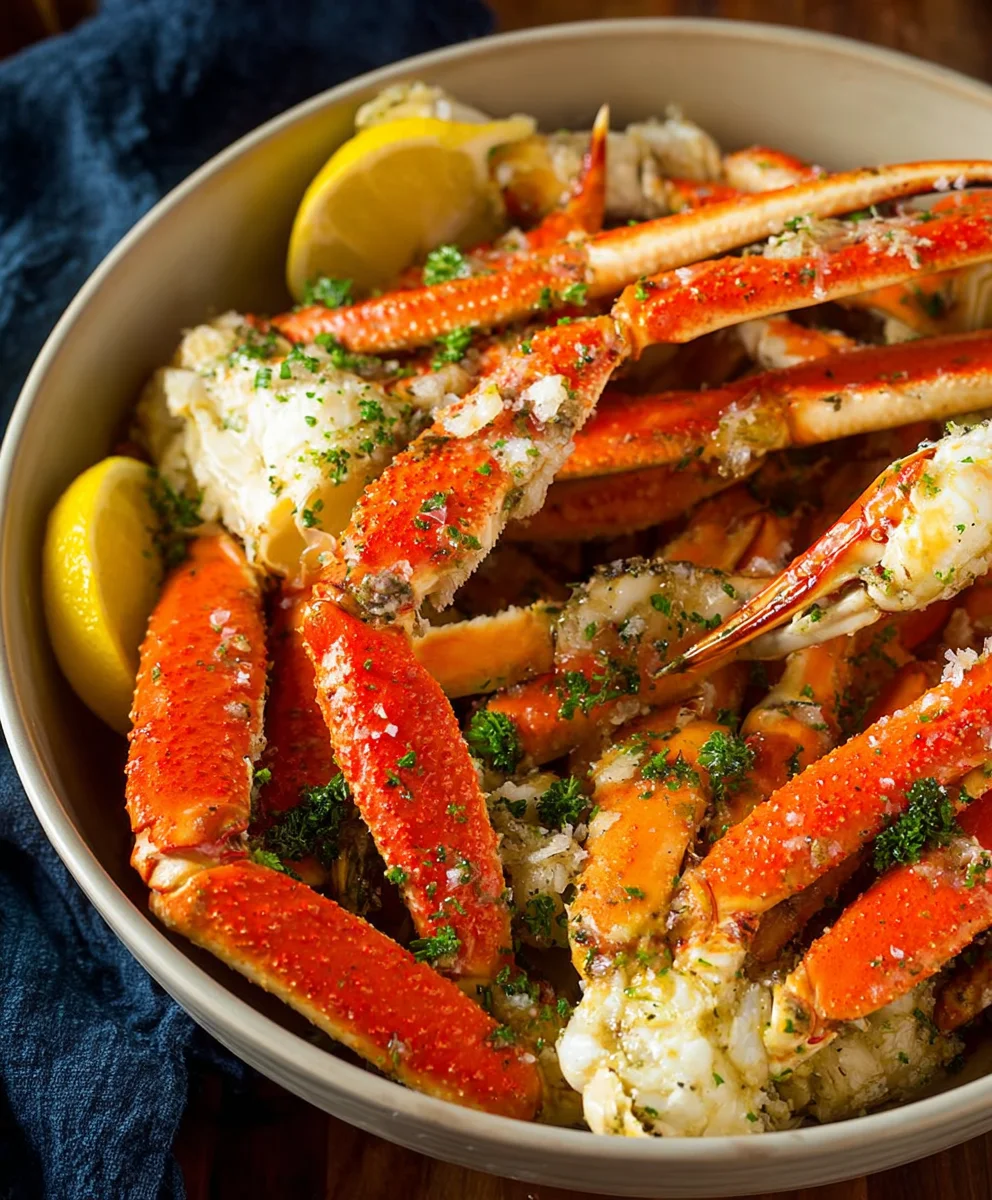 Garlic Butter Crab Legs - Easy & Delicious Seafood Feast