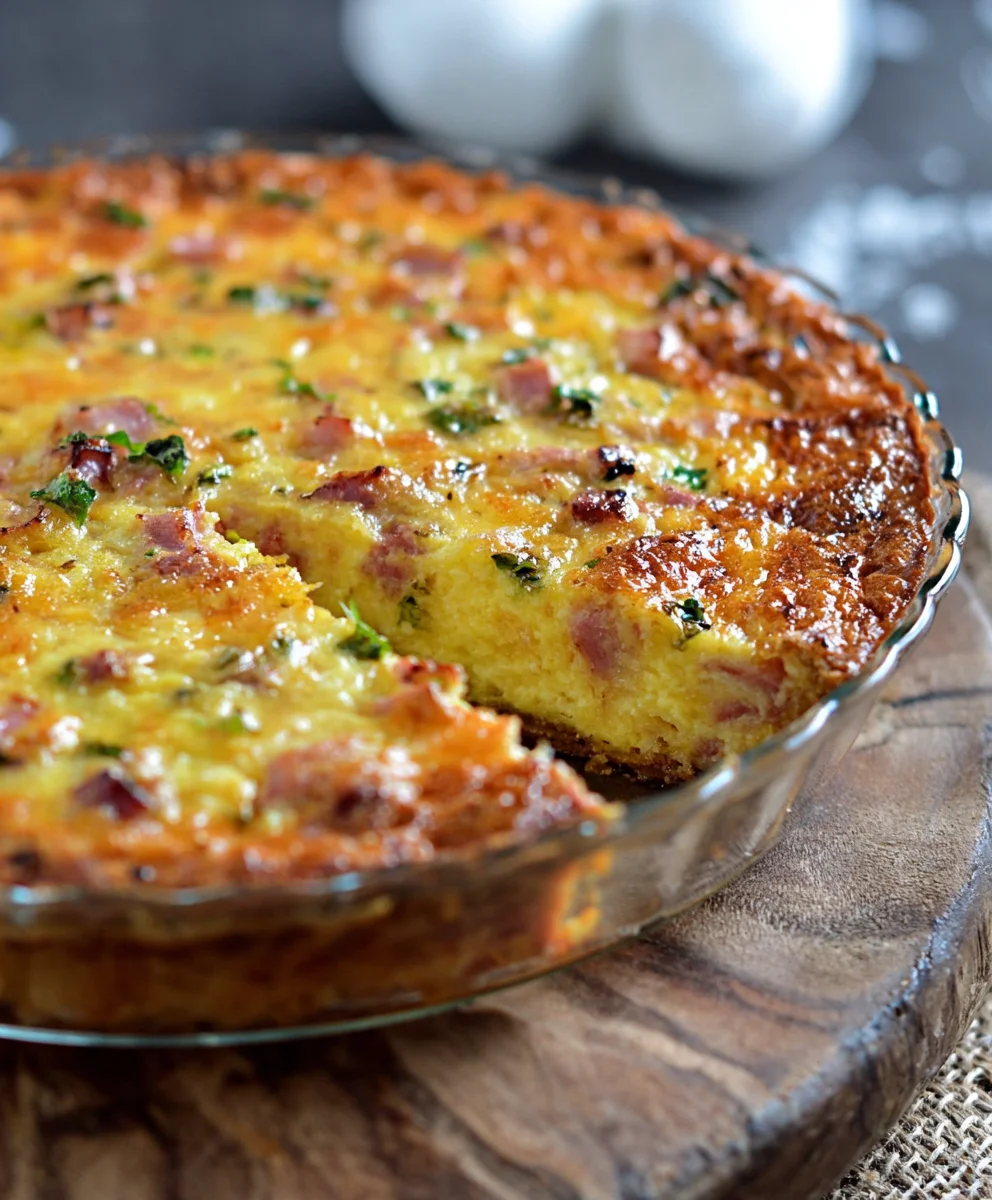 Keto Beef Beef Ham Cheese Quiche Recipe-Low Carb Delight