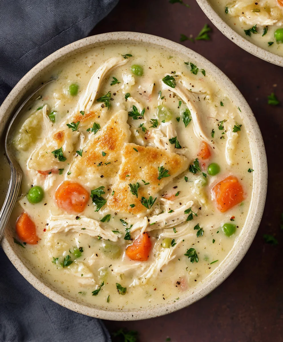 Easy Chicken Pot Pie Soup Recipe - Comfort Food