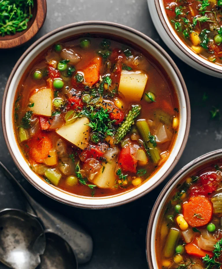 Easy Vegetable Soup Recipe- Hearty & Quick Meal