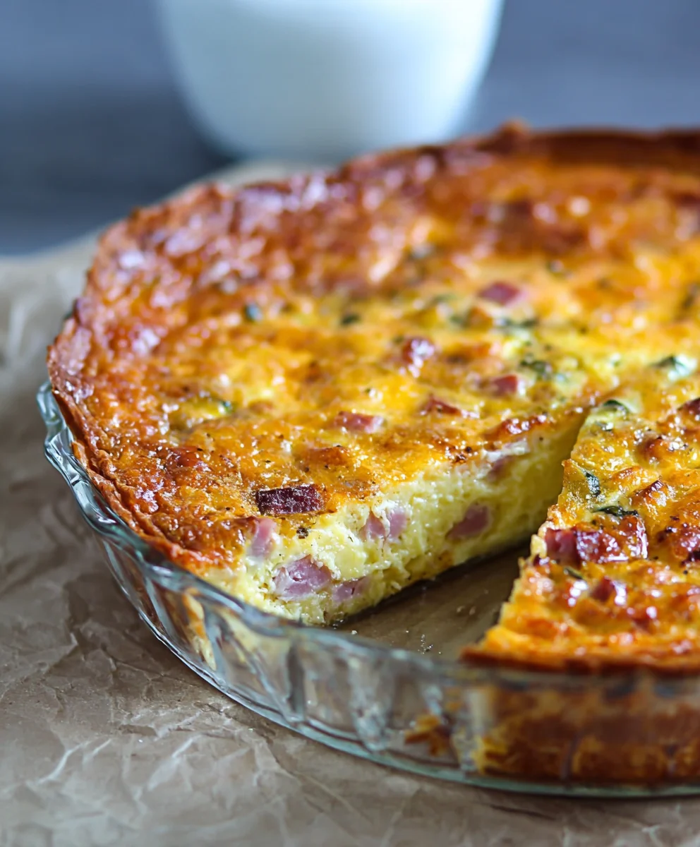 Keto Beef Beef Ham Cheese Quiche Recipe-Low Carb Delight