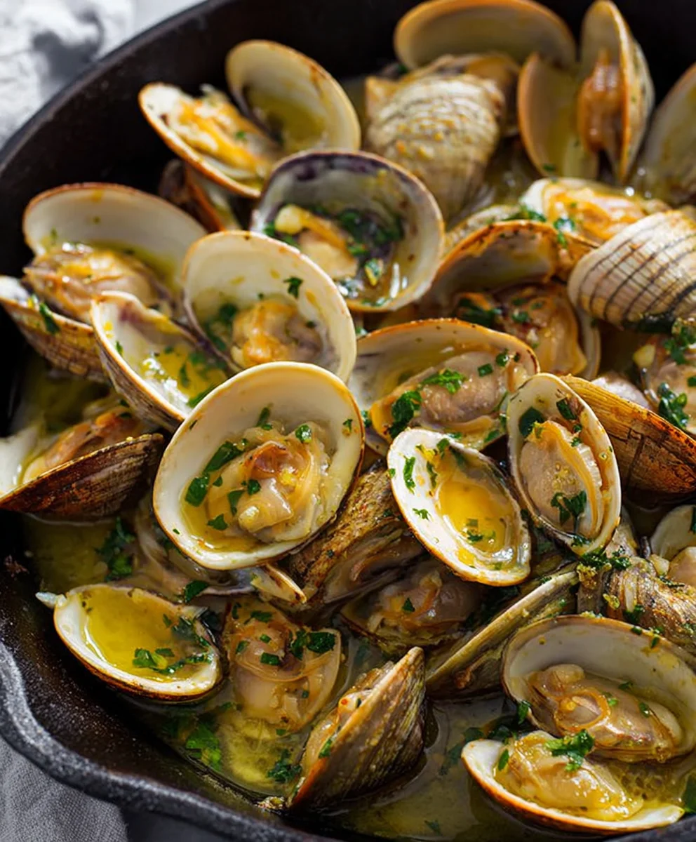 Garlic Butter Clams Recipe - Simple & Delicious Seafood Dish