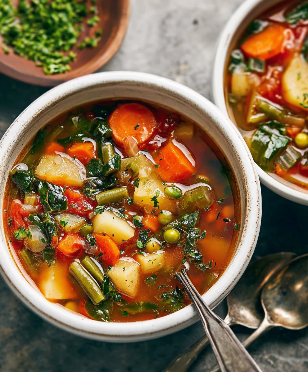 Easy Vegetable Soup Recipe- Hearty & Quick Meal