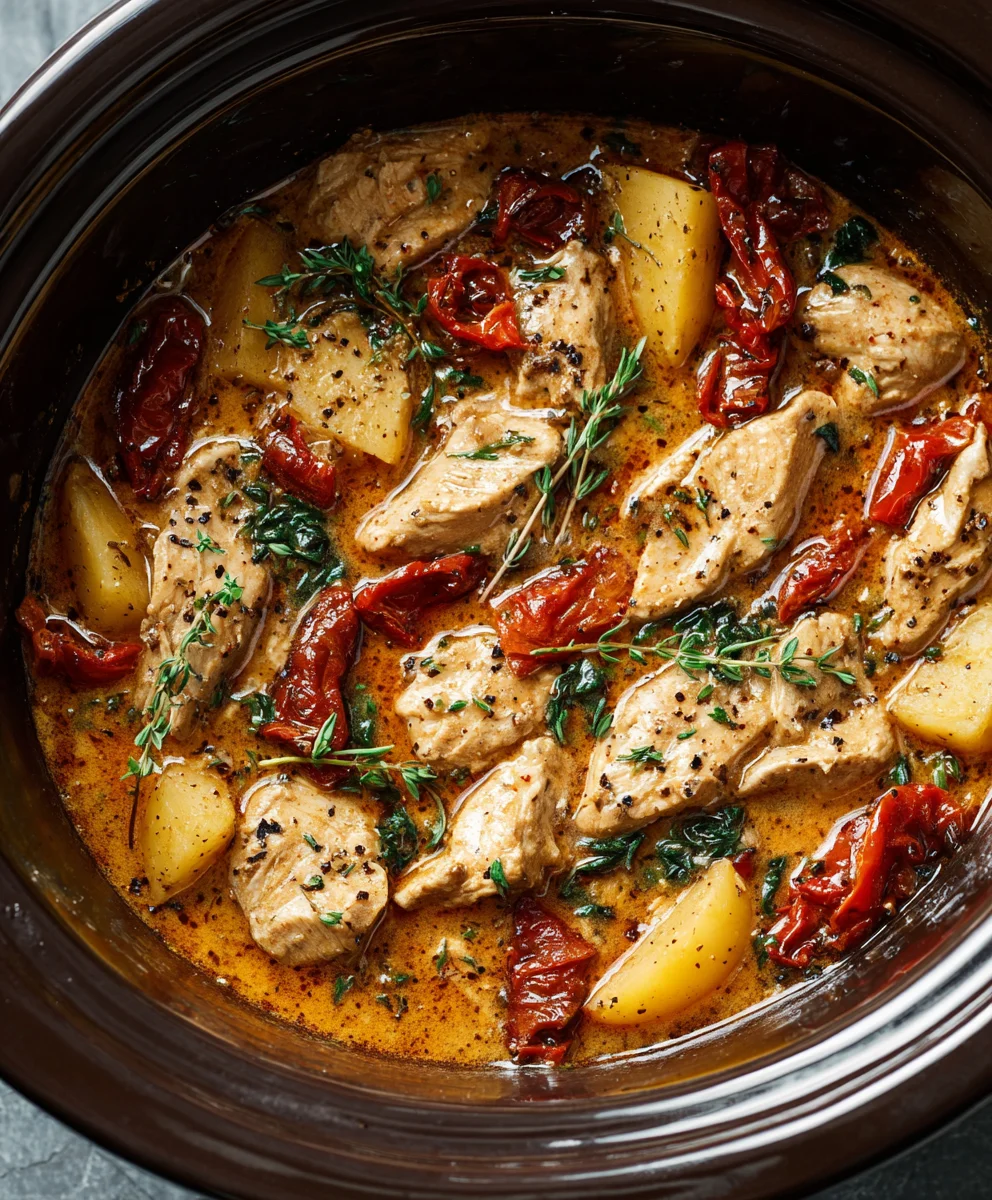 Slow Cooker Vnon-alcoholic alentine's Dinner Cozy Night In
