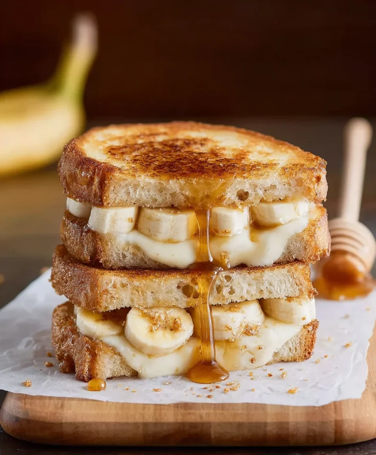 Honey Banana Grilled Cheese-Sweet & Savory Delight