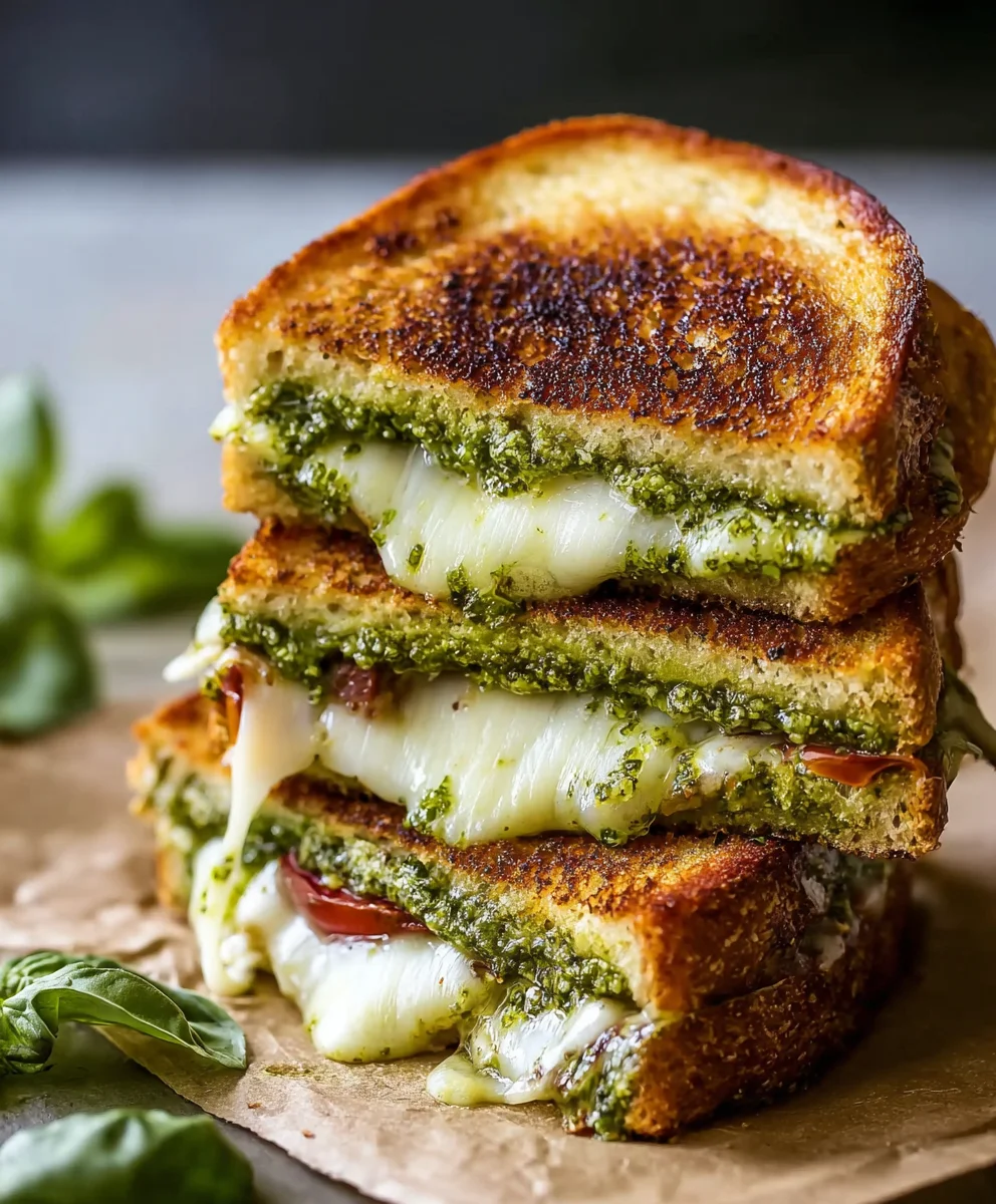 Pesto Grilled Cheese - Easy Flavor Boost