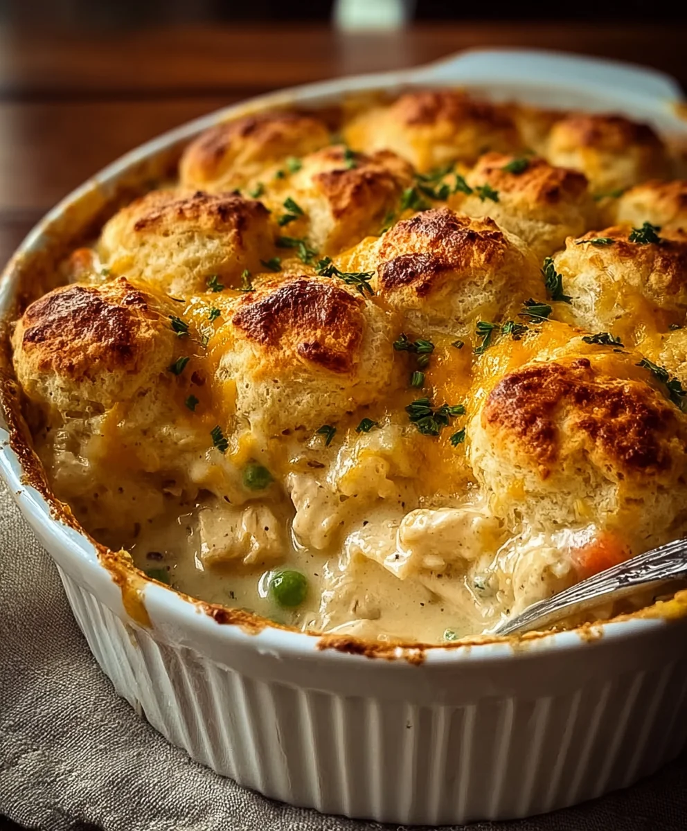 Creamy Chicken Biscuit Bake - Easy Comfort Food