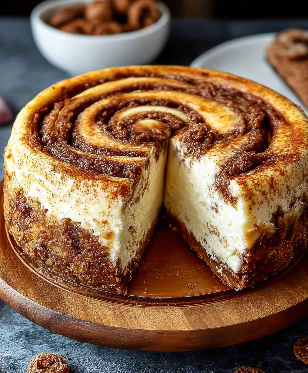 Cinnamon Roll Cheesecake-Decadent Swirl Dessert