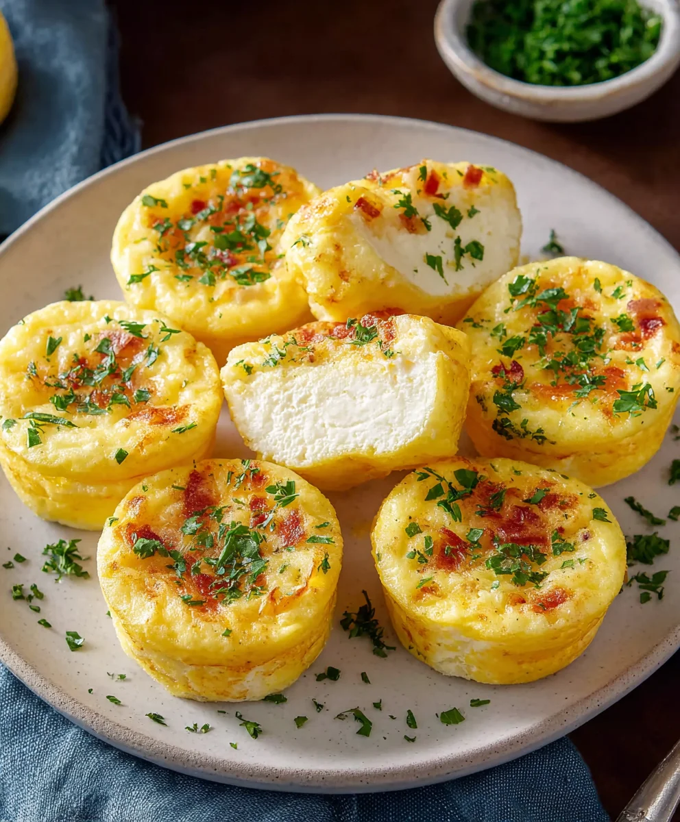 Creamy Cottage Cheese Egg Bites-Easy Healthy Snack