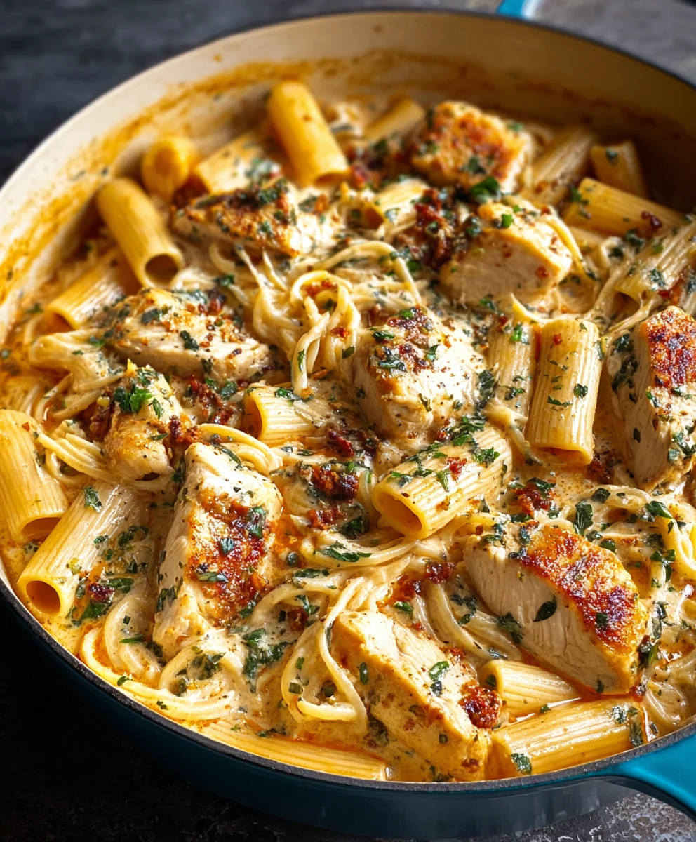 Easy Creamy Tuscan Chicken Pasta Recipe