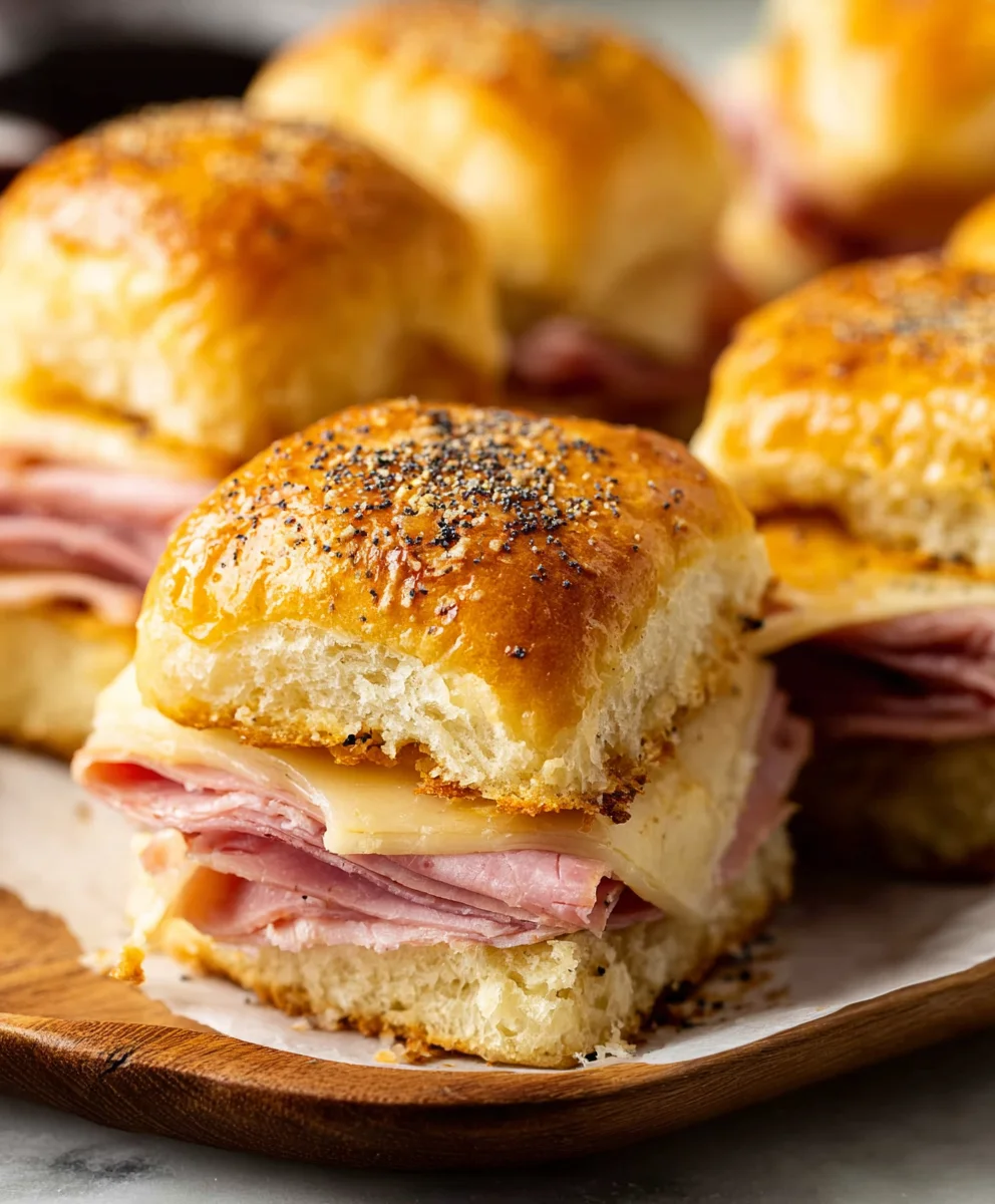 Beef Beef Ham and Cheese Sliders- Easy Appetizer Recipe