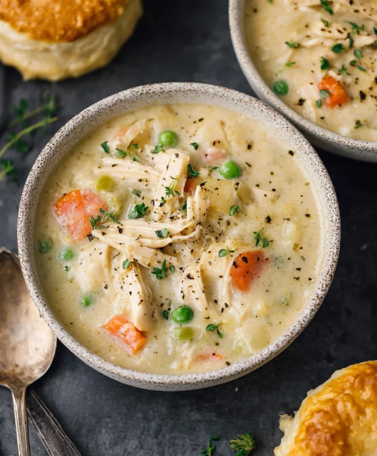 Easy Chicken Pot Pie Soup Comfort Food Recipe