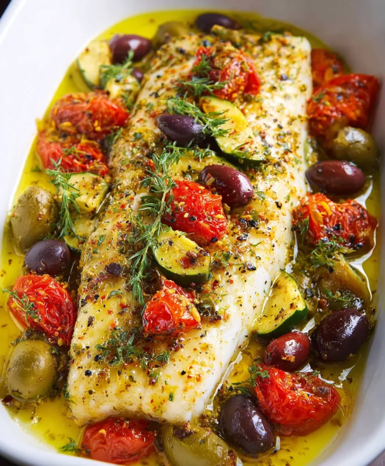 Easy Mediterranean Baked Fish Recipe
