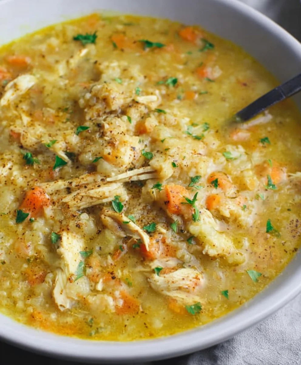 Quick Cauliflower Chicken Soup Anti Inflammatory