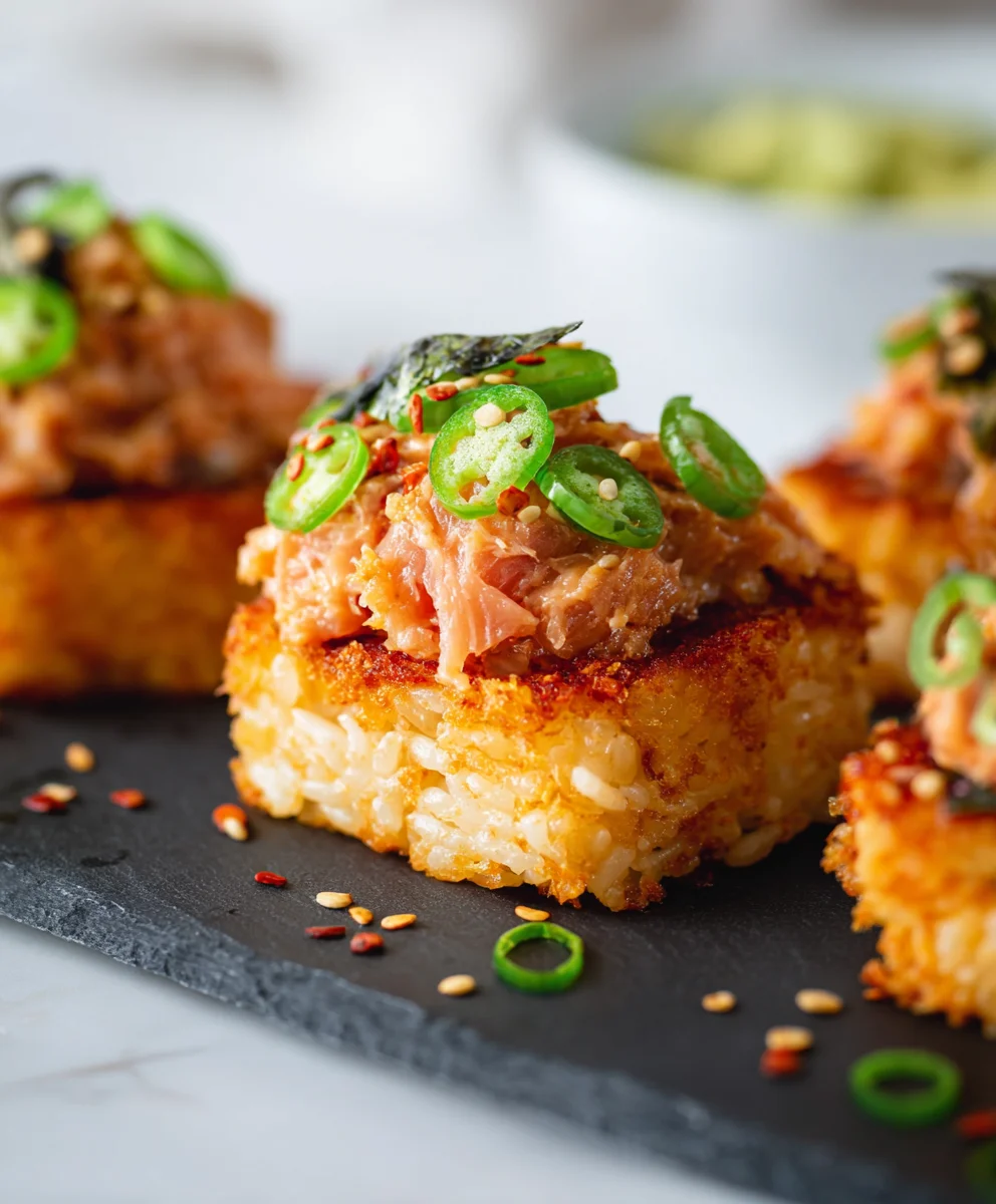 Spicy Tuna Crispy Rice-Quick & Easy Recipe