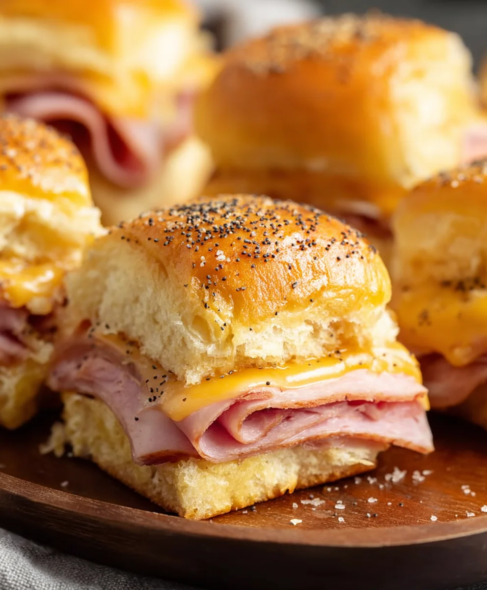 Beef Beef Ham and Cheese Sliders- Easy Appetizer Recipe