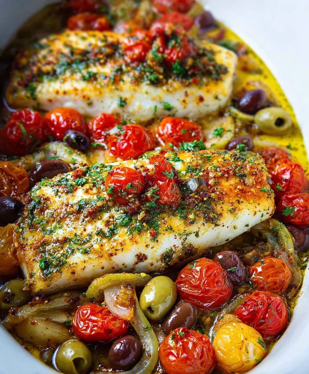 Easy Mediterranean Baked Fish Recipe