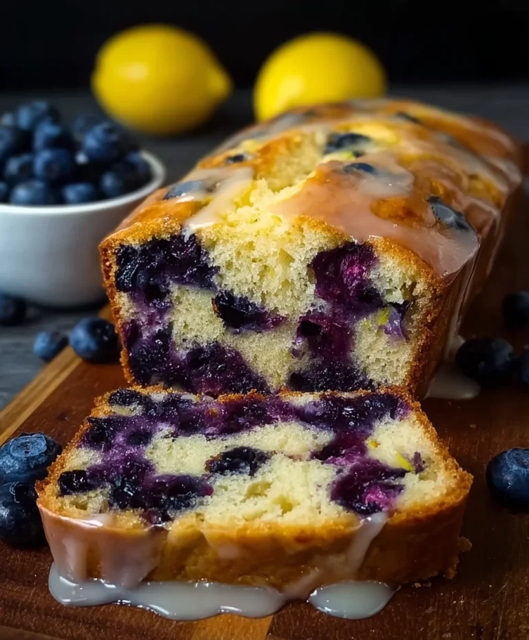 Easy Lemon Blueberry Loaf Recipe-Moist & Delicious