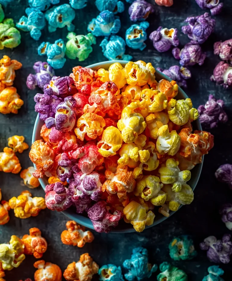 Colorful Candied Popcorn-Sweet Treat Recipe