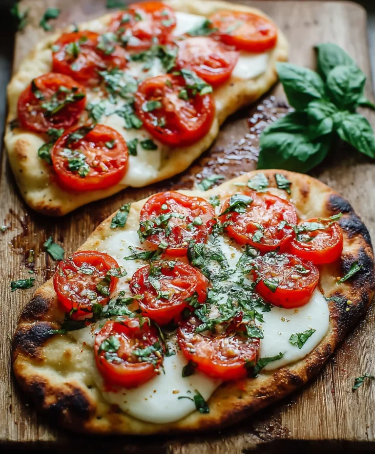 Easy Caprese Naan Pizza – Quick & Delicious Dinner