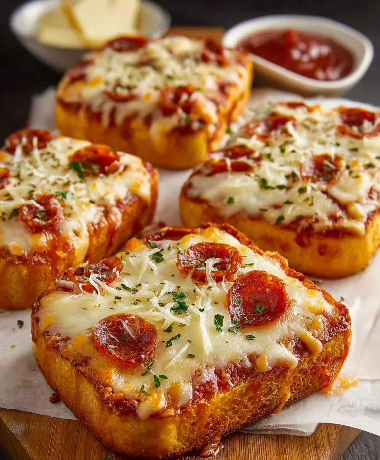 Texas Toast Garlic Bread Pizza-Easy Recipe