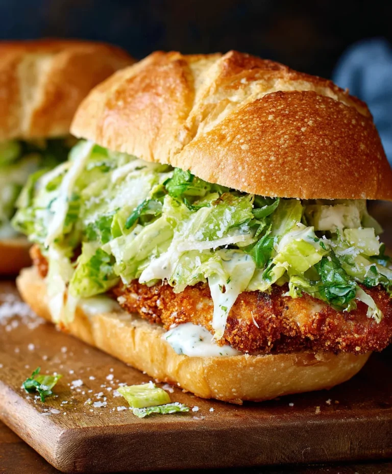 Crispy Chicken Caesar Sandwich-Quick & Easy Recipe