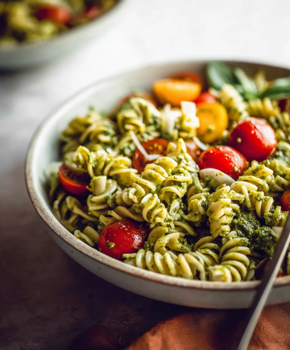 Easy Pesto Pasta Salad - Quick Fresh Recipe