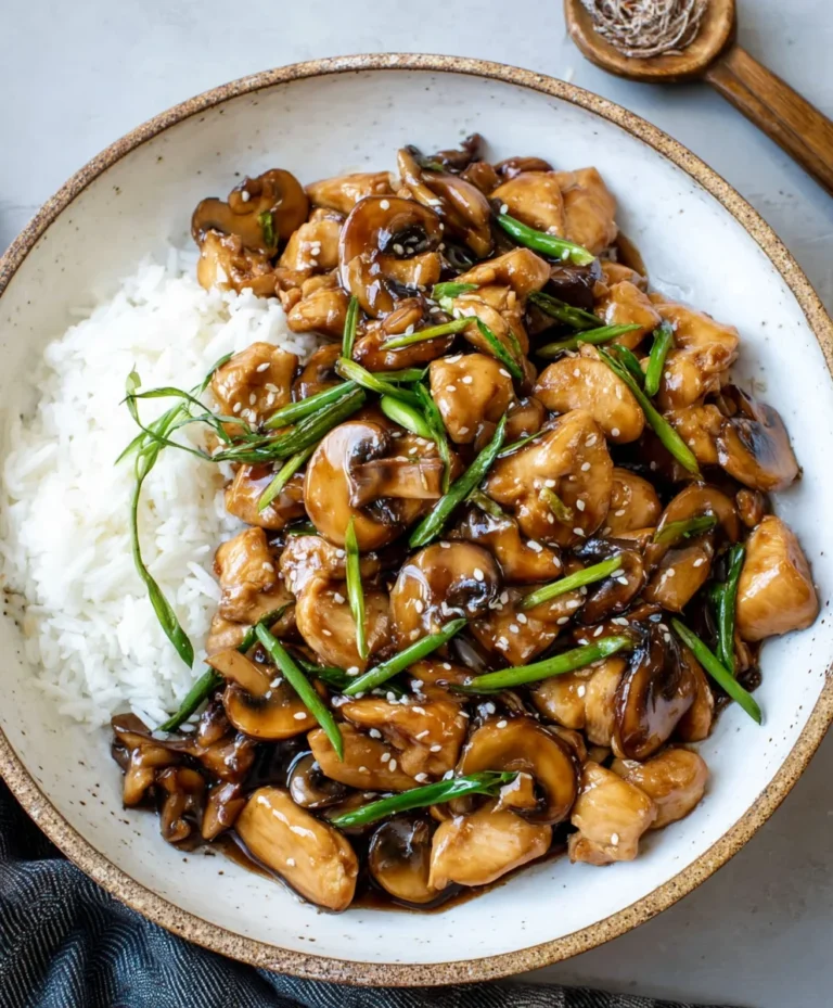 Easy Chinese Chicken Mushroom Stir Fry – Takeout Style