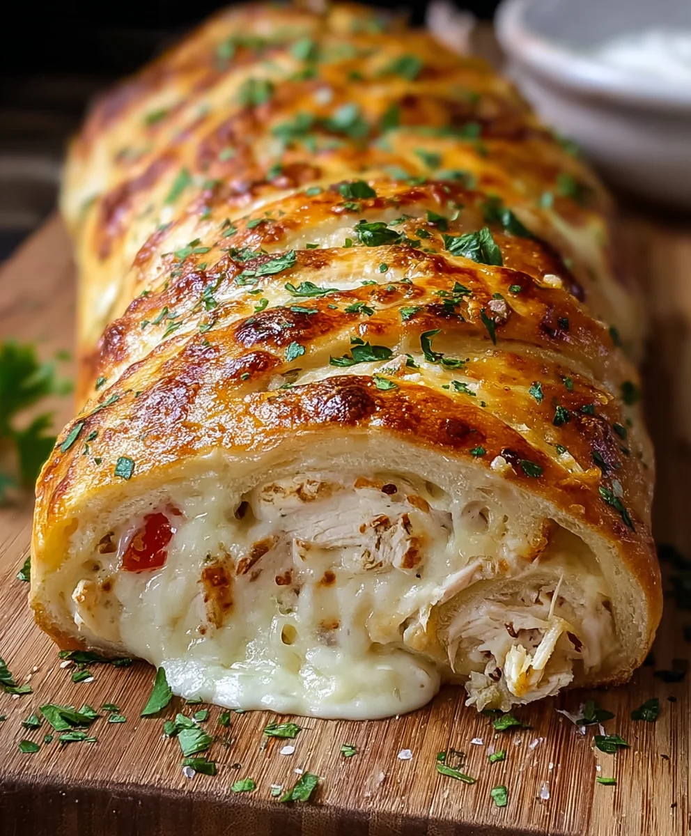 Easy Chicken Ranch Stromboli Recipe - Quick Dinner