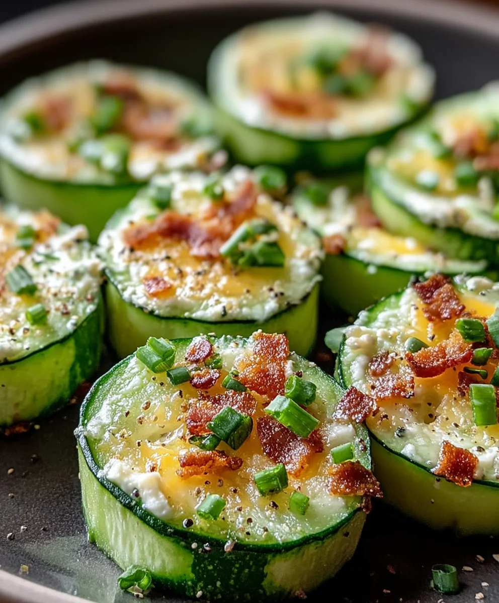 Low Carb Cucumber Bites - Refreshing & Easy Appetizer