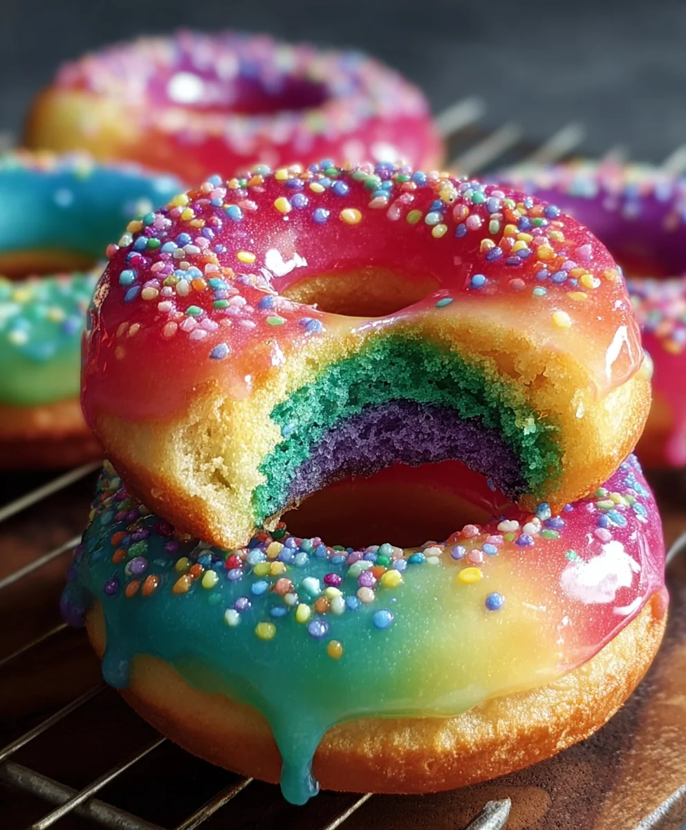 Rainbow Doughnuts Recipe - Fun & Delicious Treat