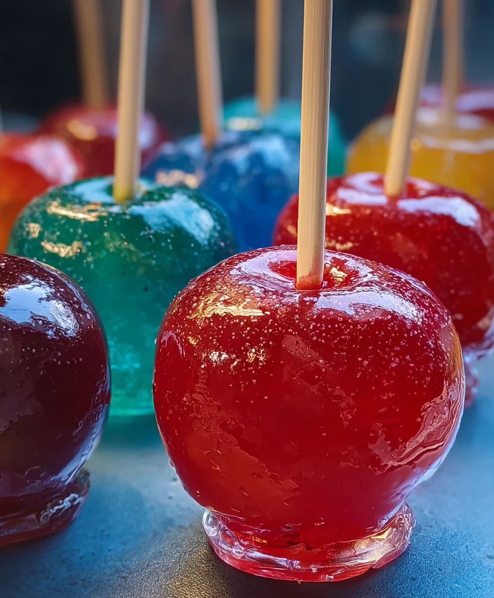 Jolly Rancher Candy Apples-Sweet-Fruity-Treat
