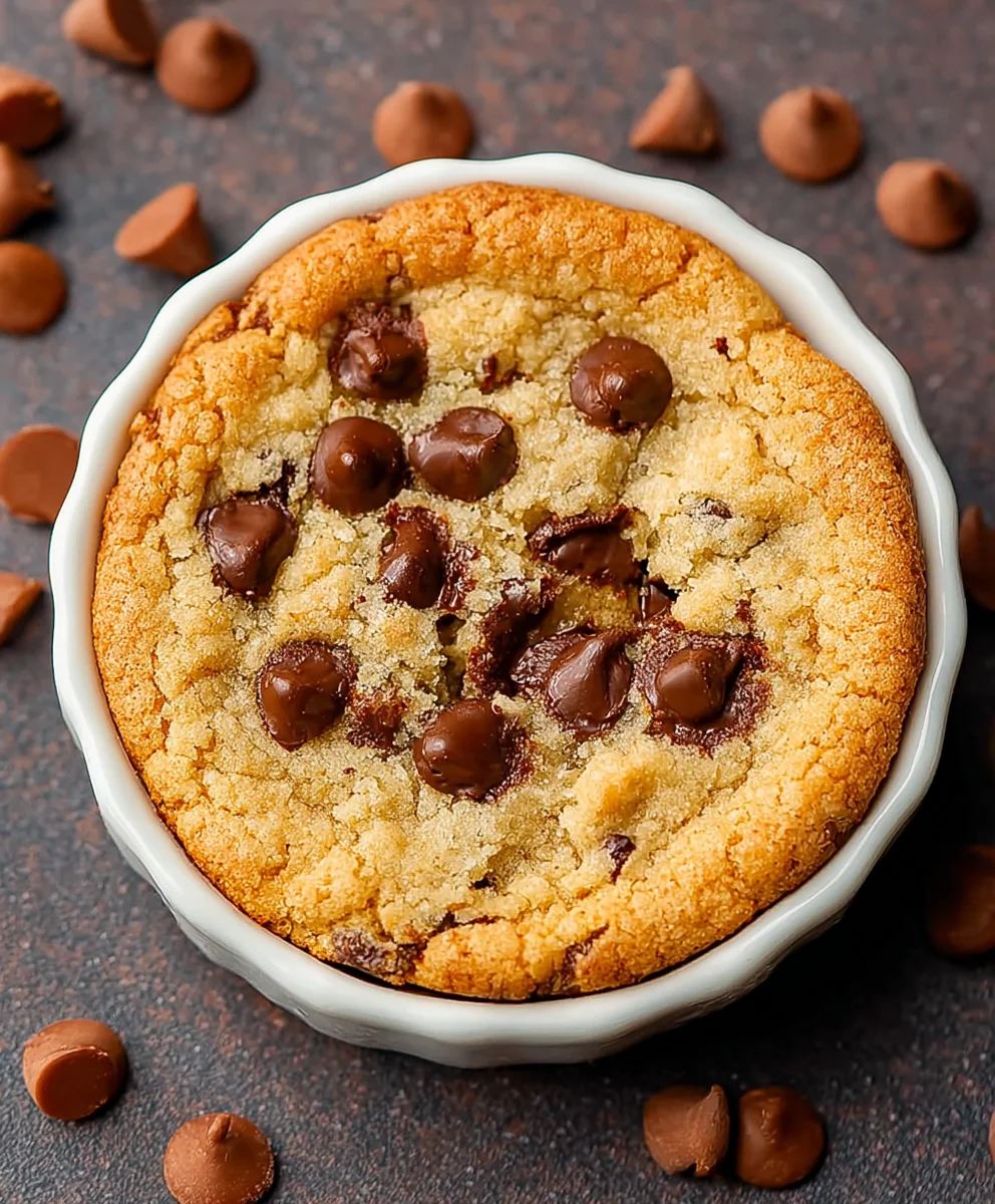 Quick Microwave Chocolate Chip Cookie - Easy Treat