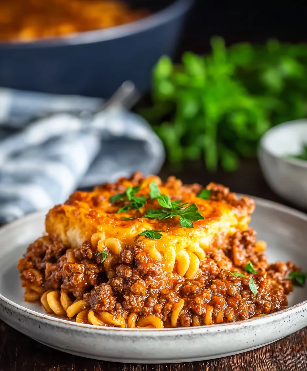 Quick Sloppy Joe Casserole - Easy Family Meal