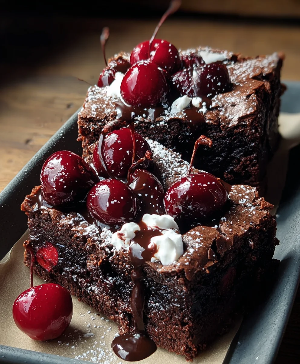 Small-Batch Black Forest Brownies-Decadent Treat
