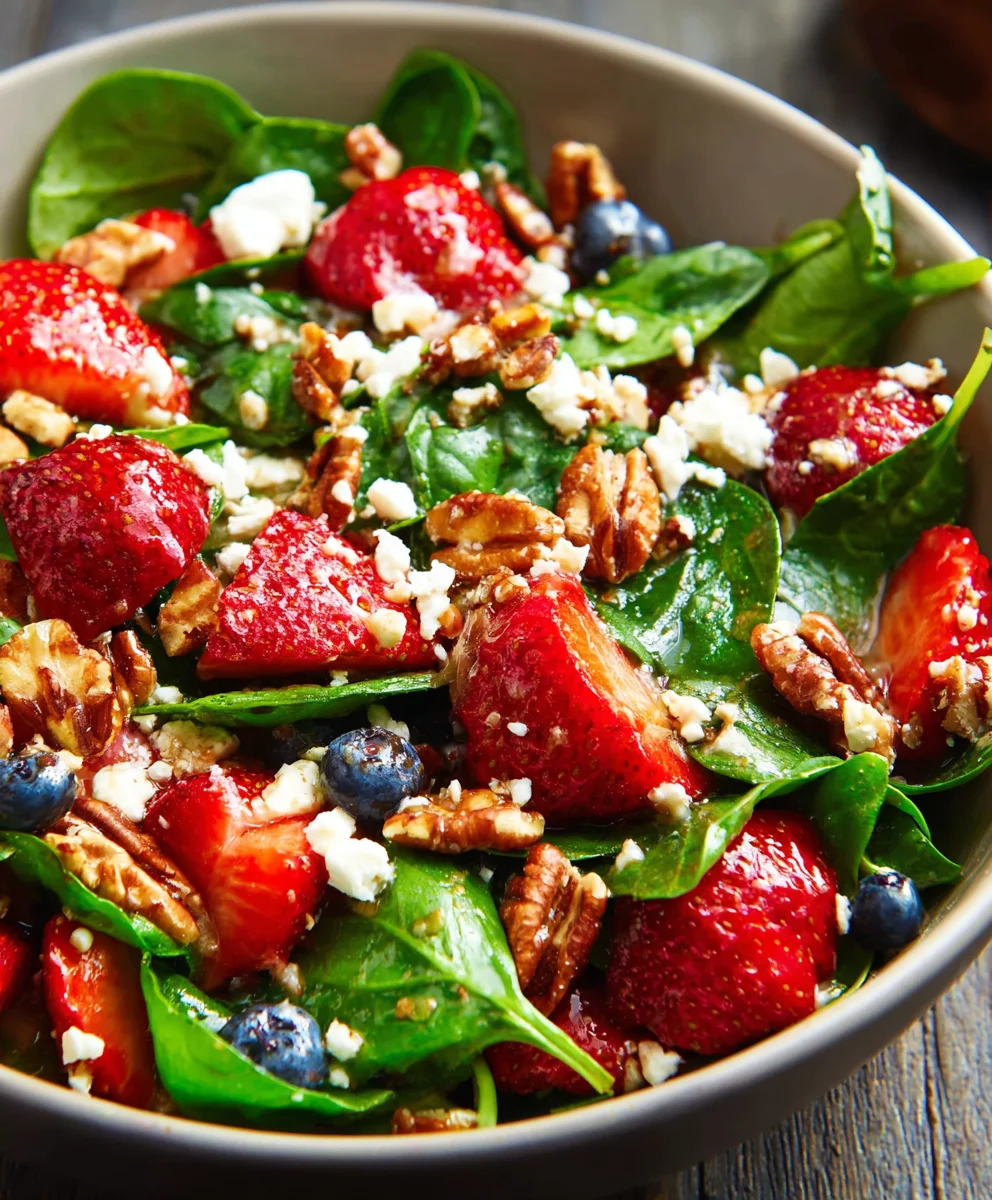 Quick Strawberry Spinach Salad Recipe - Easy Meal