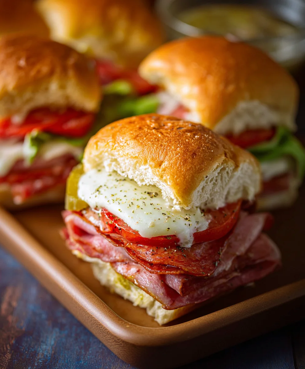 Hot Beef Sub Sliders- Easy Appetizer Recipe