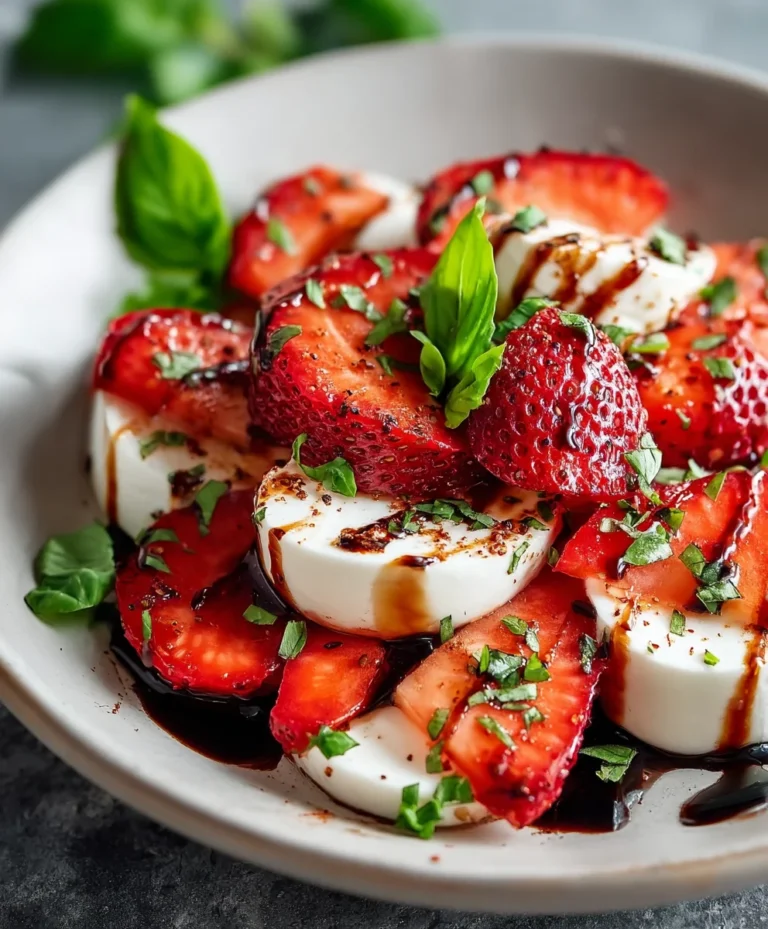 Balsamic Strawberry Caprese Salad – Fresh Twist
