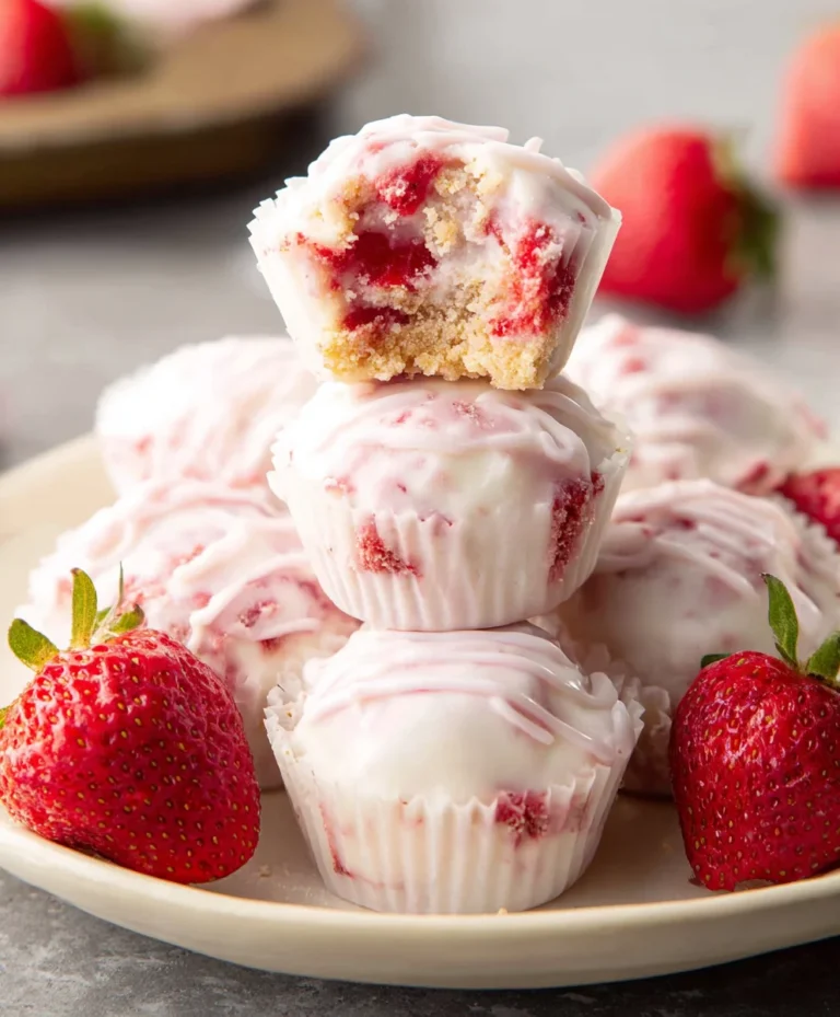 Easy Strawberry Yogurt Bites Quick Snack Recipe