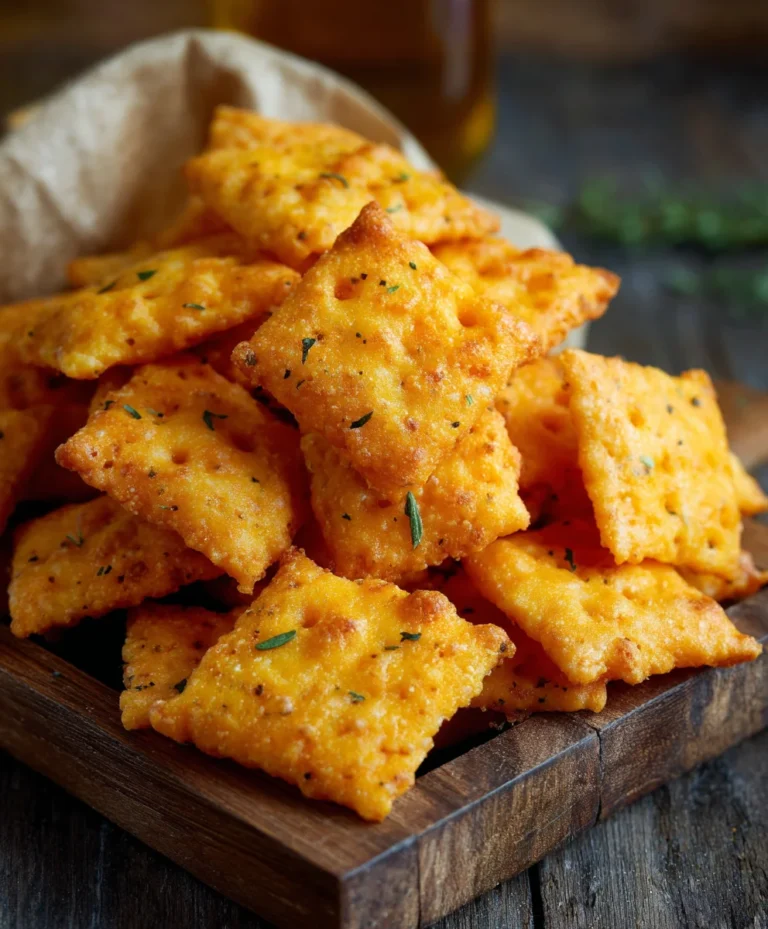 Easy Homemade Cheddar Cheese Crackers-Cheez Its